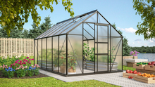 Växthus Merkur 9900 Svart Poly Sockel 9,9 m² Vitavia